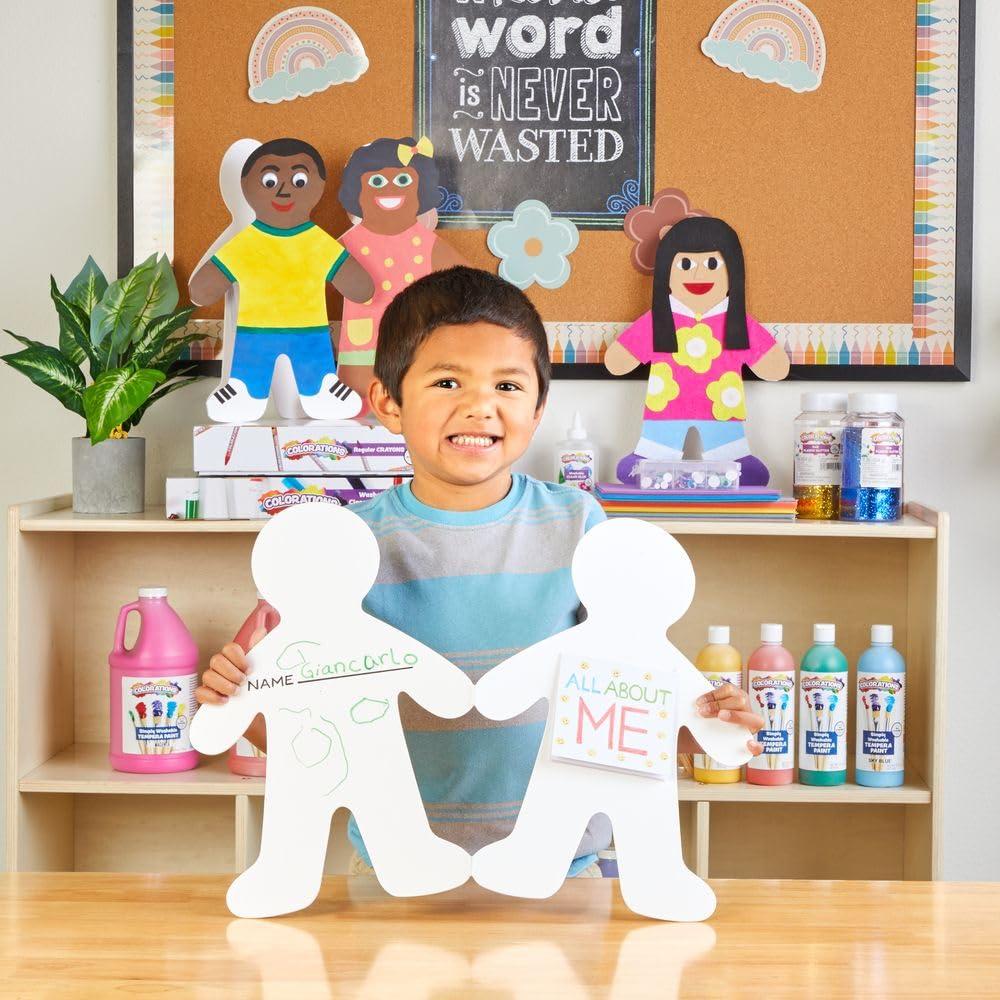 imageColorations Jumbo People Shape with Notepad  Set of 24