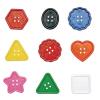 Colorations – BAGBTN Really Big Bright Buttons, 130 Pieces, 1 Pound, 8 Shapes, Assorted Colors, Sewing, Jumbo, Projects, Crochet, Knitting, Gifts, Hand Made, Arts & Crafts, for Kids