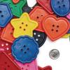 Colorations – BAGBTN Really Big Bright Buttons, 130 Pieces, 1 Pound, 8 Shapes, Assorted Colors, Sewing, Jumbo, Projects, Crochet, Knitting, Gifts, Hand Made, Arts & Crafts, for Kids