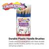 Colorations® Best Value Plastic Handle Brushes – Set of 24 – Crafts for Kids, Painting for Kids, Bulk Paintbrushes, Paintbrush Value Pack, Brush Set