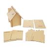 Colorations Easy Build House Set of 6 (Item # EZBHOUSE)