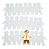 Colorations Jumbo People Shape with Notepad – Set of 24