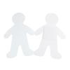 Colorations Jumbo People Shape with Notepad – Set of 24