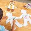 Colorations Jumbo People Shape with Notepad – Set of 24