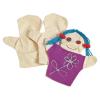 Colorations CANPUP Set of 12 Kids Decorate Your Own Canvas Hand Puppets, 9-1/7″H each, for All About Me, Social Emotional, Pretend Play Activities