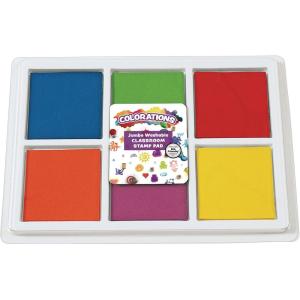 Colorations BIGSTAMP Jumbo Washable Classroom Stamp Pad(Primary)