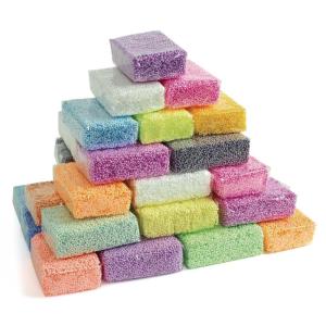 Colorations IncredibleFoam Dough, 4 Colors, 3 1/2 ounces each, Plastic Tubs for Storage, Foam Modeling Dough for Kids, Mess Free Dough, Sensory Modeling Dough, Non Drying for Reshaping, Non Toxic(Classroom Pack)