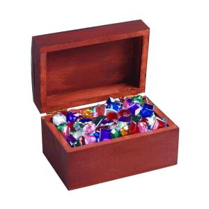 Colorations LOKBOX Wooden Treasure Box, Set of 12, for Kids, Unfinished, Ready to Decorate, DIY Crafts, Arts & Crafts, Personalize, Keepsakes, Gift