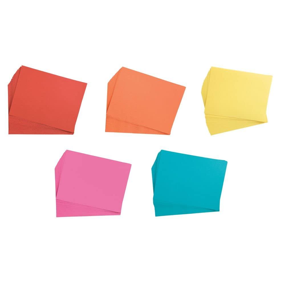 imageColorations 9quot x 12quot Mediumweight Summer Colors Construction Paper Pack  250 Sheets Arts and Crafts School Supplies Drawing Coloring Painting 3D Art Paper