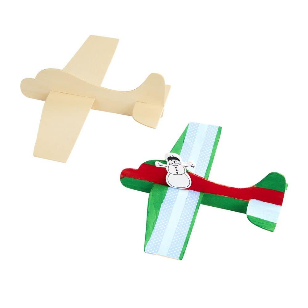 imageColorations Decorate Your Own Wooden Model Airplanes Set of 12 Create Unique ampamp Personal Designs Fun Kids Craft Project Craft Project for Boys ampamp Girls Decorate ampamp Play Craft