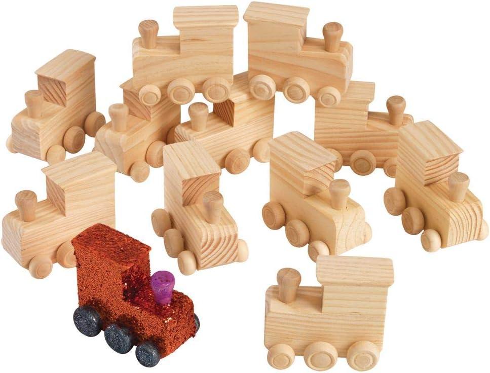 imageColorations Decorate Your Own Wooden Trains Set of 6 Craft for Kids ampamp Fun Home Activities Create Unique ampamp Personal Designs Fun Kids Craft Project Individually Packaged Craft ampamp Enjoy