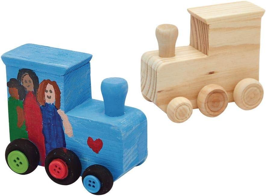 imageColorations Decorate Your Own Wooden Trains Set of 6 Craft for Kids ampamp Fun Home Activities Create Unique ampamp Personal Designs Fun Kids Craft Project Individually Packaged Craft ampamp Enjoy