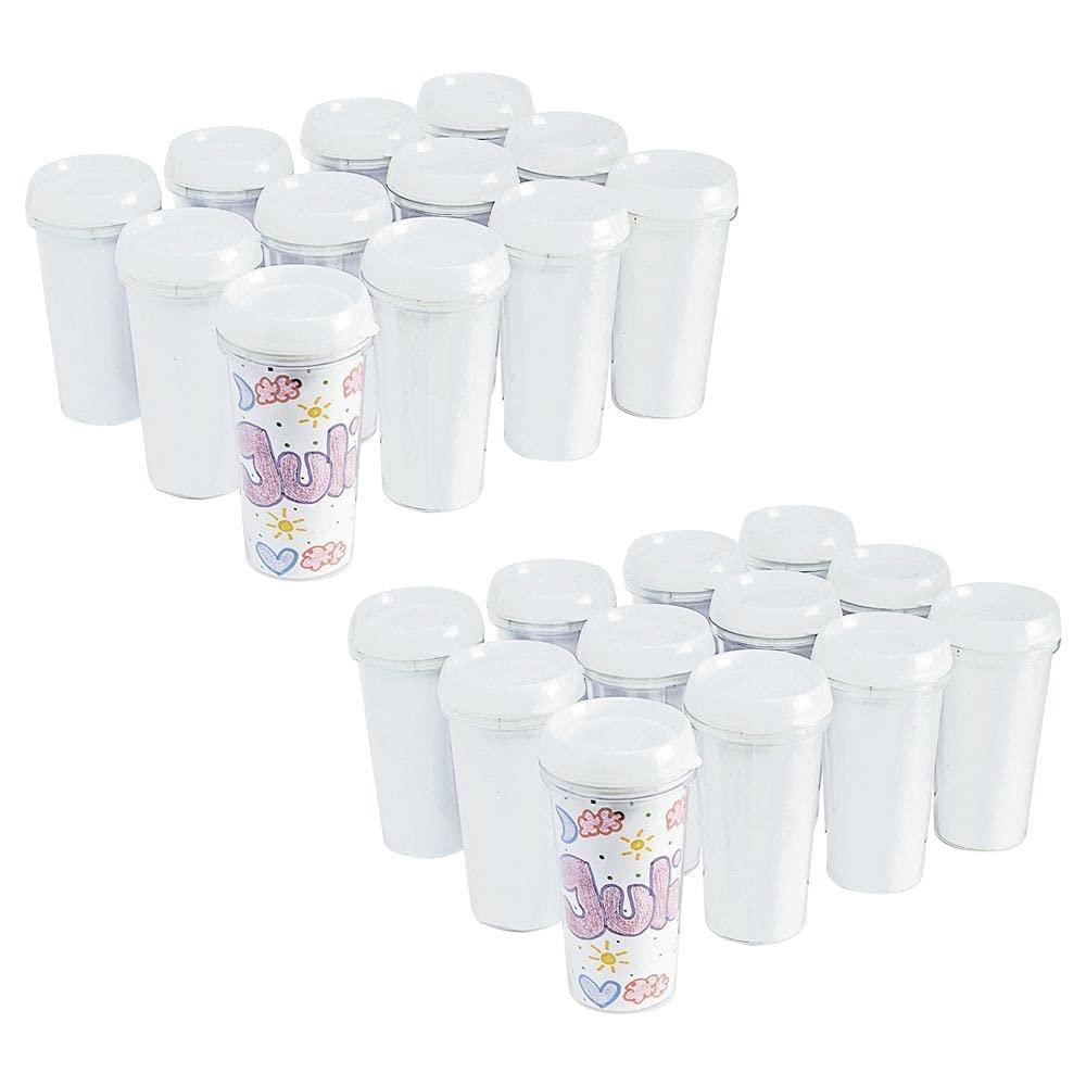 imageDecorate Your OWN Travel Mugs  Set of 24 Item  DYOTM24S