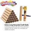 Colorations Extra-Long Sturdy Recycled Craft Rolls – Set of 24(11″ Rolls)