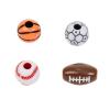 Colorations Plastic Sports Ball Beads for Kids, .5 lb., Accent Beads, Ball Beads, Football, Soccer, Baseball, Basketball, Arts & Crafts, Boys & Girls