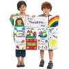 Colorations® Decorate Your Own Canvas Quilt, 12 Square Pieces with Buttons & Loops, 100% Cotton, Decorate & Design Your Own Square, Combine and Bring whole Group & Family Individuality into the Quilt!