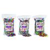 Colorations Pony Beads, 3 lbs Glitter, Regular, Metallic, 5000 Beads, Resealable Stand-Up Storage, Accent Beads, Hair Accessory, Slime, Stringing, Teachers, Kids,Arts & Crafts