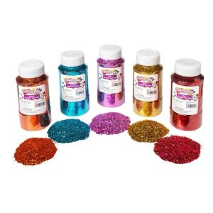 Colorations Summer Colors of Glitter – 5 Colors, 1lb. Each