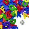 Colorations ABC Foam Shapes, 144 Pieces, 6 Colors, Storage Bucket, Collaging, Decorating, Learning, & Light Tables, ABC Letters, Alphabet Letters, Foam Letters