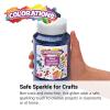 Colorations® Extra-Safe Plastic Red Glitter, 1 lb, Easy Dispensing Shaker Jar, Great for Arts & Crafts, Decorating, Slime, Holiday Party, Weddings, Scrapbooking, Non Toxic Glitter(Black)