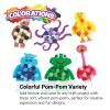 Colorations Pom-Poms – Pack of 1,500 – Colorful Pom-Poms for Arts and Crafts, Includes 6 Jars with 6 Different Colored Pom-Poms, Fun and Versatile Crafting Supplies for Classroom and Home Learning