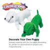 Colorations Set of 12 Decorate Your Own Fabric Plush Stuffed Puppy Dog, Arts & Crafts, Autograph, Signatures, Smooth, 4-1/4″H x 8-1/4″L each