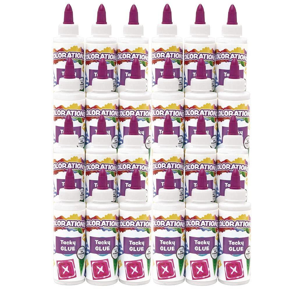 imageColorations Tacky Glue 4 Oz Each 6 per set 4 sets included 24 total Each set Individually Packaged Personalize ampamp Decorate for Gifts Arts ampamp Craft Craft for Children Kids Crafts