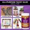 Aleene’s Original Tacky Glue, All Purpose Adhesive, Perfect for Crafts and DIY Projects, Dries Fast and Clear for Large Projects, Refills, 128 fl oz, 1 Gallon(16oz)