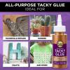 Aleene’s Original Tacky Glue, All Purpose Adhesive, Perfect for Crafts and DIY Projects, Dries Fast and Clear for Large Projects, Refills, 128 fl oz, 1 Gallon(2 FL OZ – 6 Pack)