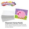 Colorations® Canvas Panel Pack, Great for Painting a Masterpiece, Ideal for Artists & Students, Set of 30, Kids Canvas for Painting, 8” x 10”, Canvas Boards for Painting, School Supplies