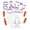 Colorations Dress-Me Play Set for Dough or Clay, 22 Pieces, Dough Fashion, Dough Hair, Create, Arts & Crafts, Screen-Free Fun (Item # DOHDRESS)