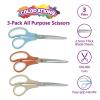 Colorations Heavy-Duty Stainless-Steel Scissors – Set of 3 in Boho Colors