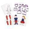 Colorations Dress-Me Play Set for Dough or Clay, 22 Pieces, Dough Fashion, Dough Hair, Create, Arts & Crafts, Screen-Free Fun (Item # DOHDRESS)