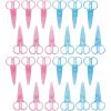 Colorations Plastic Scissors, Set of 24, Pink or Blue, Polycarbonate Plastic, No Hair Cuts