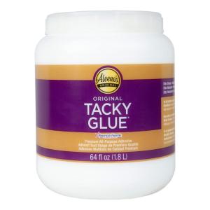 Aleene’s Original Tacky Glue, All Purpose Adhesive, Perfect for Crafts and DIY Projects, Dries Fast and Clear for Large Projects, Refills, 128 fl oz, 1 Gallon(64 FL OZ)