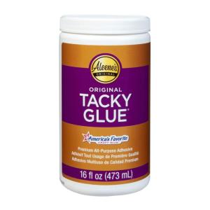 Aleene’s Original Tacky Glue, All Purpose Adhesive, Perfect for Crafts and DIY Projects, Dries Fast and Clear for Large Projects, Refills, 128 fl oz, 1 Gallon(16oz)