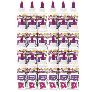Colorations Tacky Glue, 4 Oz Each 6 per set, 4 sets included, 24 total, Each set Individually Packaged, Personalize & Decorate for Gifts, Arts & Craft Craft for Children, Kids Crafts