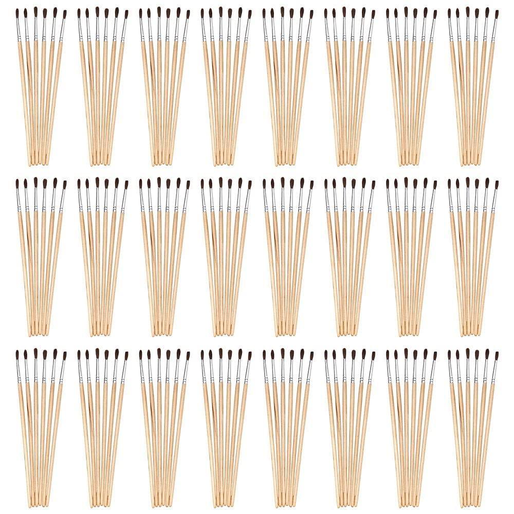 imageColorations Natural Fine Brushes 144 Pieces A Great Paintbrush Set for Any Young Artist Individually Packaged Arts ampamp Craft Craft for Children Kids Crafts for Home or The Classroom