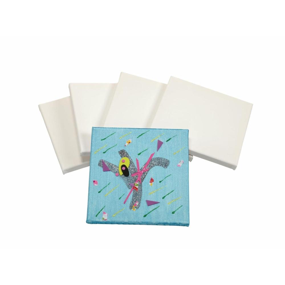 imageColorations Stretched Canvas Set of 24 Value Pack Great for Art Ideal for Artists Educators Students Make Your Art A Keepsake Each Measures 8 x 8 100 Cotton Canvas White GessoPrimed