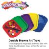 Colorations ARTRAY Versatile and Durable Plastic All-Purpose Trays for Home and School – Set of 5