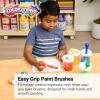 Colorations Easy-Grip Jumbo Paint Brushes for Toddlers, Special Needs Painters, Arts & Crafts Paint Brushes, Paint Brushes for all Types of Paint Mediums, Set of 10, Kids Paint Brushes