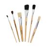 Colorations Natural Bristles Paint Brushes, Multiple Styles and Sizes with Storage Tray – Set of 72