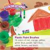 Colorations® Plastic Handle Chubby Paint Brushes with Nylon Bristles, Set of 10, Plastic Handle Paint Brushes, Crafts for Kids, Painting for Kids, Kids Paint Brushes, Paint Brushes for Children