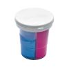 Colorations SPLITC Double-Dip Divided Paint Cups Multipack for Kids Painting Supplies(Set of 5)