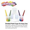 Colorations SPLITC Double-Dip Divided Paint Cups Multipack for Kids Painting Supplies(Set of 5)