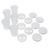 Colorations SPLITC Double-Dip Divided Paint Cups Multipack for Kids Painting Supplies(Set of 5)
