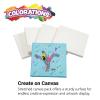 Colorations® Stretched Canvas, Set of 24, Value Pack, Great for Art, Ideal for Artists, Educators, Students, Make Your Art A Keepsake, Each Measures 8’’ x 8’’, 100% Cotton Canvas, White Gesso-Primed