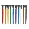 imageColorations Plastic Handle Chubby Paint Brushes with Nylon Bristles Set of 10 Plastic Handle Paint Brushes Crafts for Kids Painting for Kids Kids Paint Brushes Paint Brushes for Children