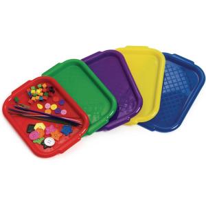 Colorations ARTRAY Versatile and Durable Plastic All-Purpose Trays for Home and School – Set of 5