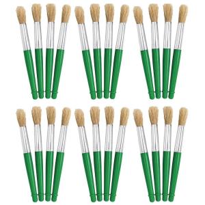 Colorations Jumbo Chubby Paint Brushes, 24 Brushes, Individually Packaged, Personalize & Decorate for Gifts, Arts & Craft Craft for Children, Kids Crafts for Home or The Classroom